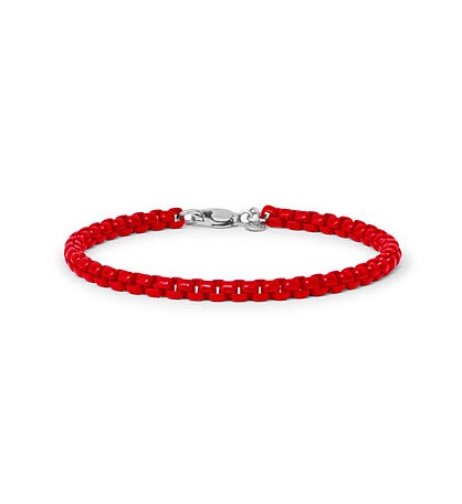 Luca + Danni Sofia Box Chain Bracelet In Scarlet 