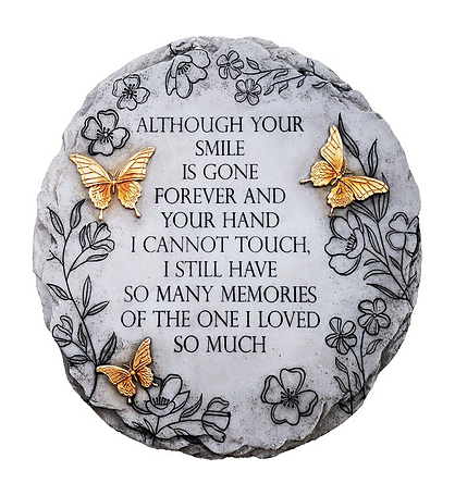 Memorial Garden Stone - Memory Becomes A Treasure