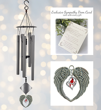 Cardinals Appear When Loved One Is Near Windchime Sympathy Gift