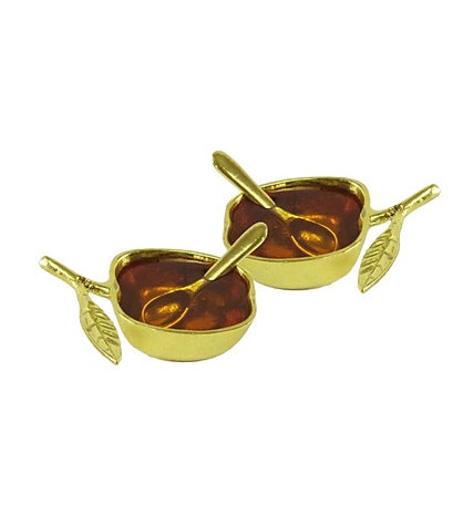 Set Of 2 Salt/ Honey Dish
