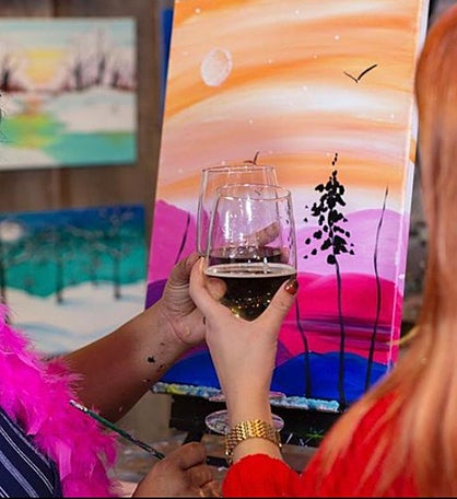 Paint And Sip Class For Two - Massachusetts