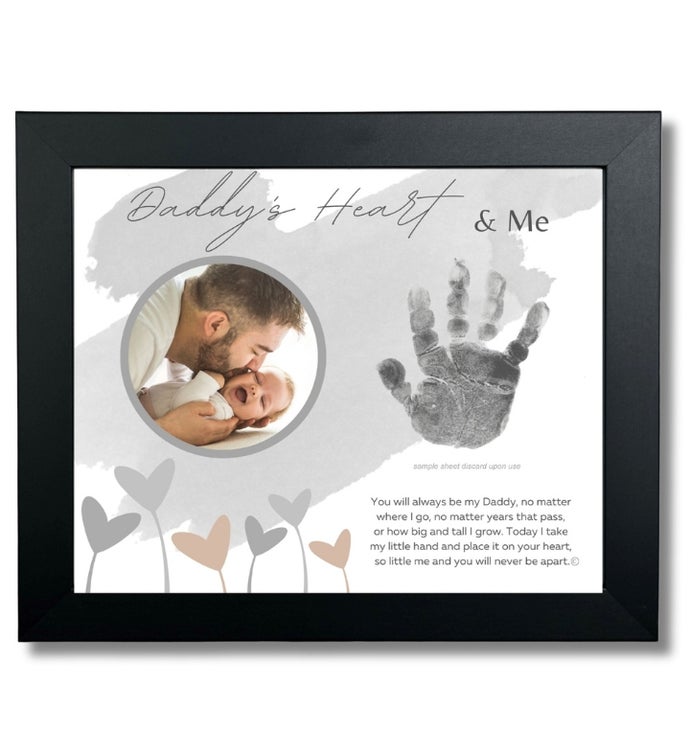 Daddy’s Heart And Me Keepsake Handprint Frame