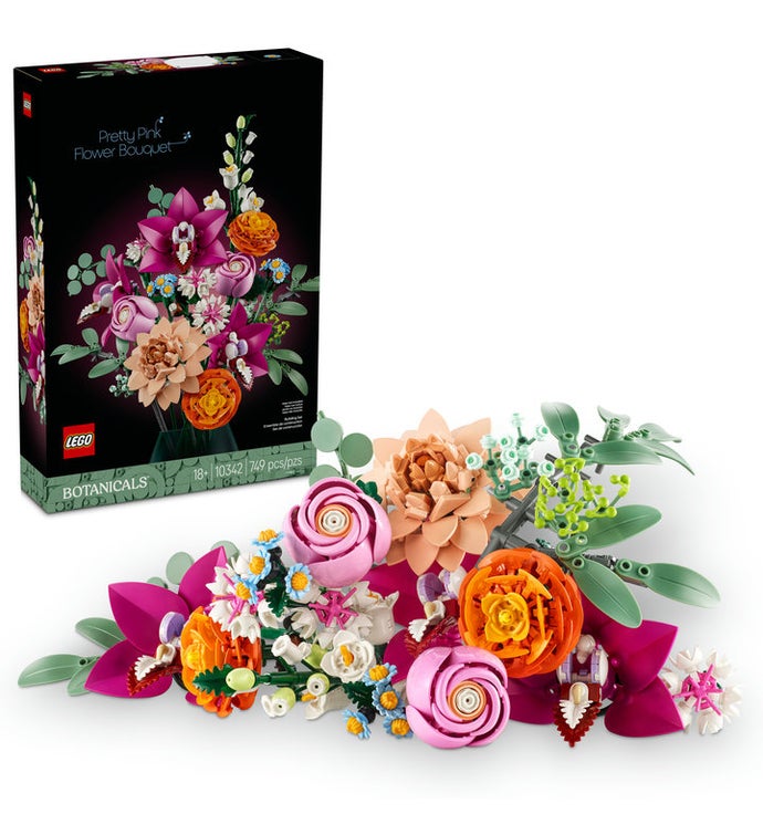 LEGO Botanicals Pretty Pink Flower Bouquet Floral Decor 10342