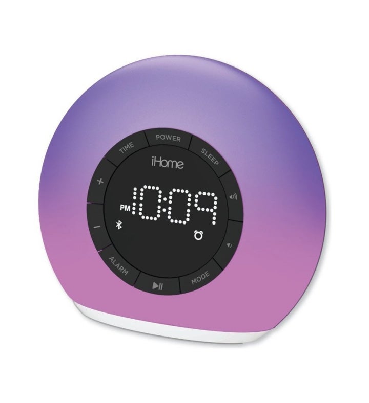 Ihome Color Changing Bt Fm Clock Radio With Usb Charge