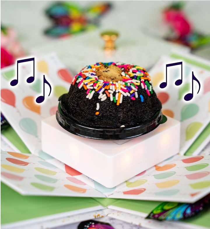 Surprise Explosion Chocolate Chip Cake Gift Box