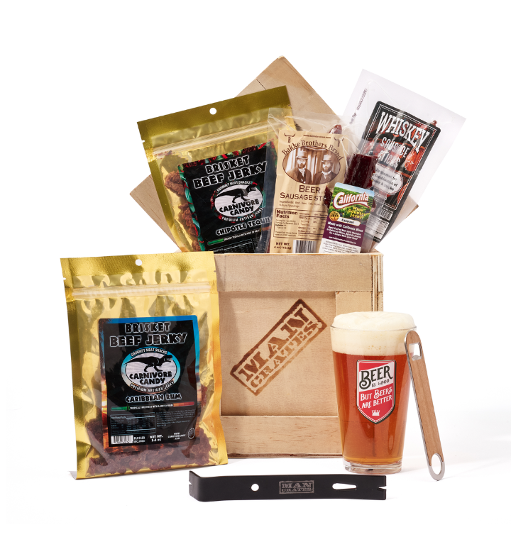 Man Crates Booze infused Jerky Crate