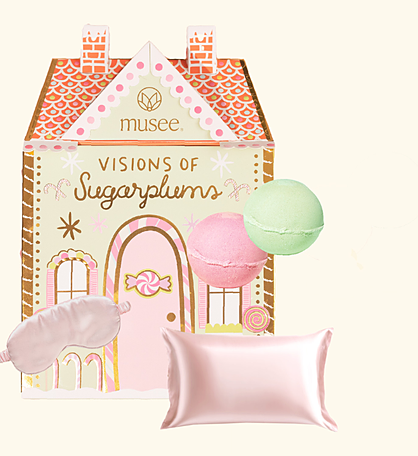 Visions Of Sugarplums Bath Balm, Pillowcase & Eye Mask Set