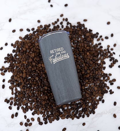 Retired Free And Fabulous Travel Mug