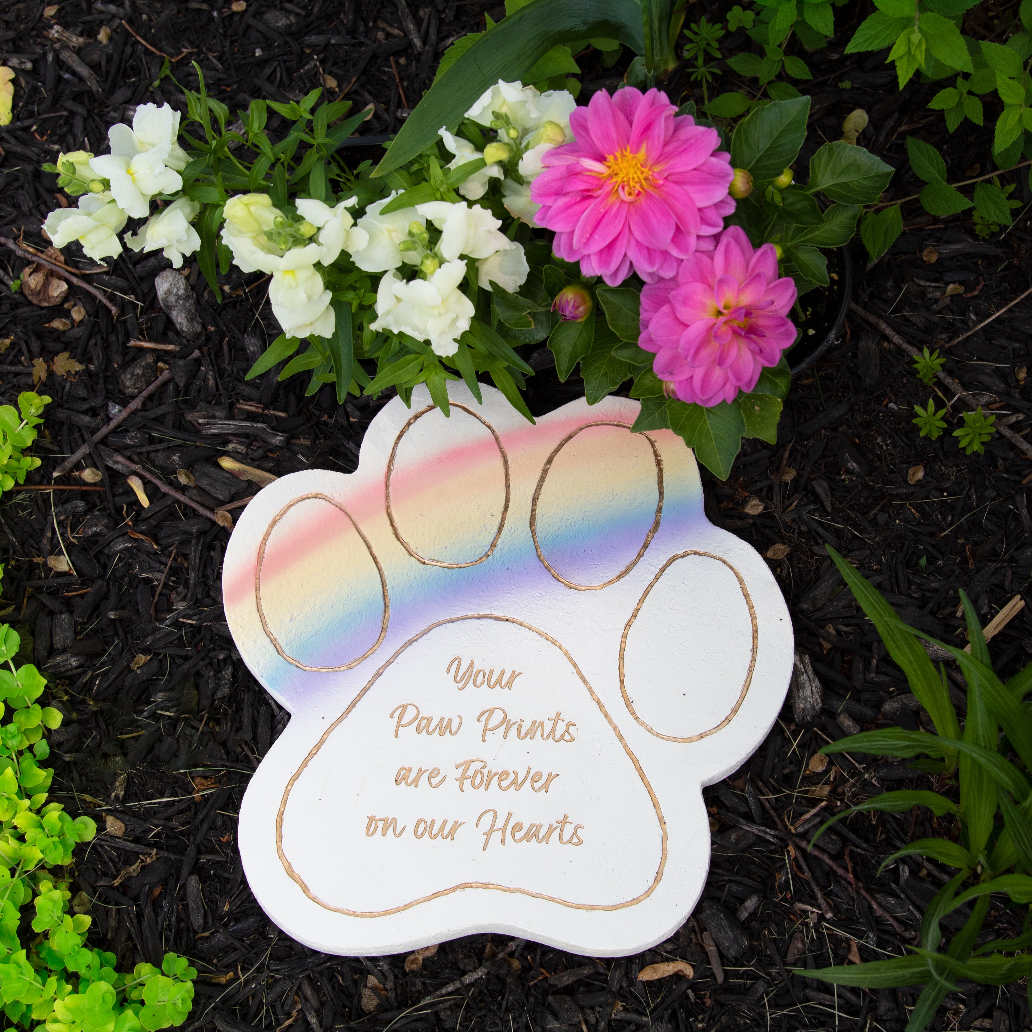 Pawprints Garden Memorial Stone