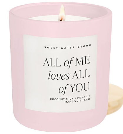 All Of Me Loves All Of You 15 Oz Soy Candle