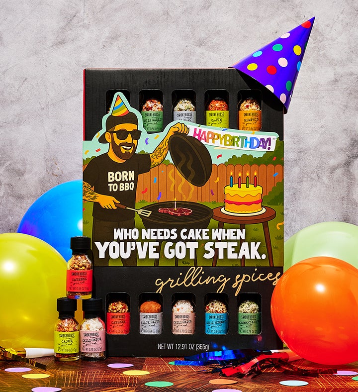 Smokehouse Ultimate Grilling Spice Set With Birthday Wrap, Set Of 20