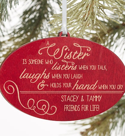 Special Sister Personalized Ornament