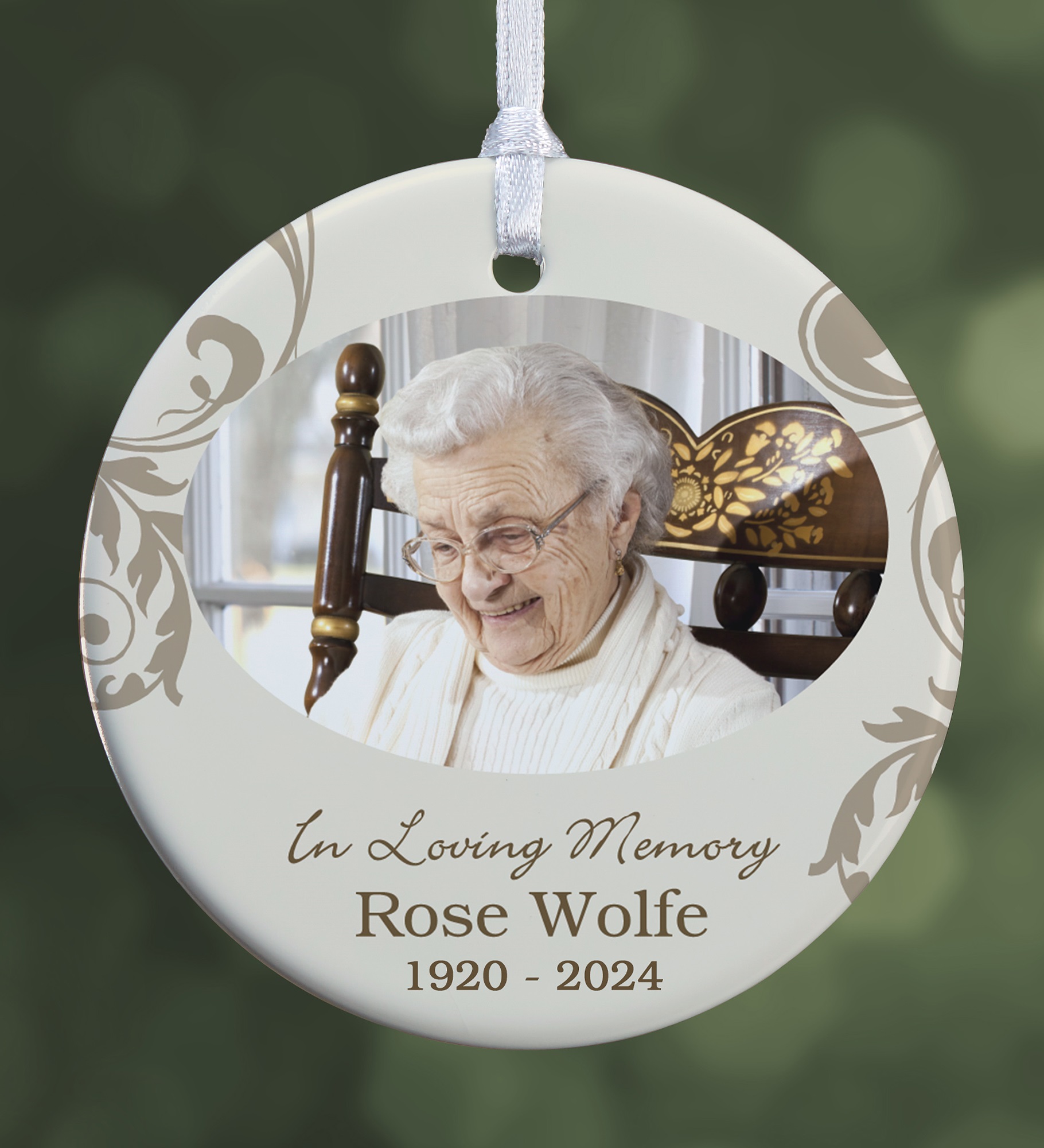 In Loving Memory Personalized Memorial Photo Ornament