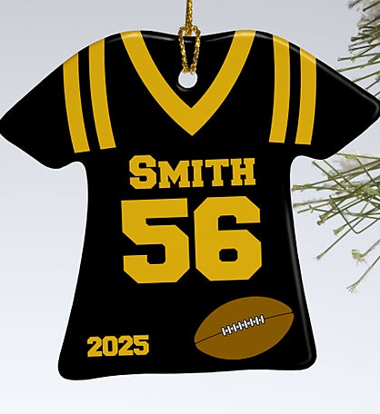 Football Sports Jersey Personalized T-Shirt Ornament