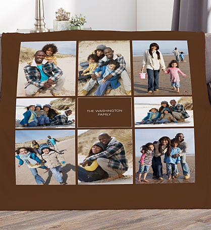 Photomontage Personalized Photo Blanket
