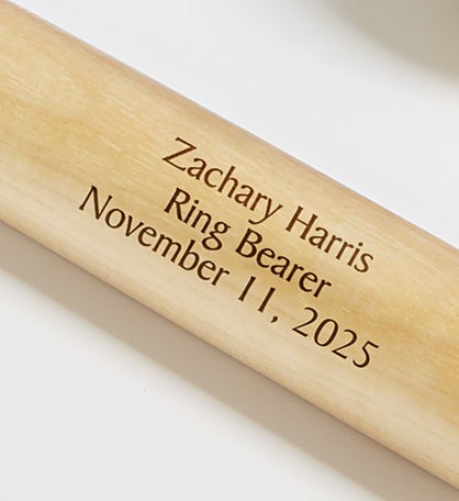 Ring Bearer Personalized 18" Mini Baseball Bat