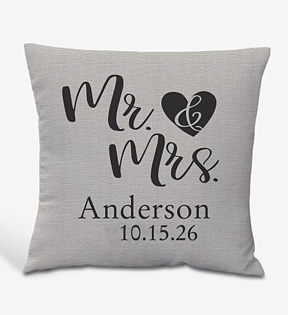 Elegant Couple Personalized Throw Pillow
