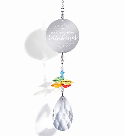 Look For Me In Rainbows Personalized Memorial Rainbow Suncatcher