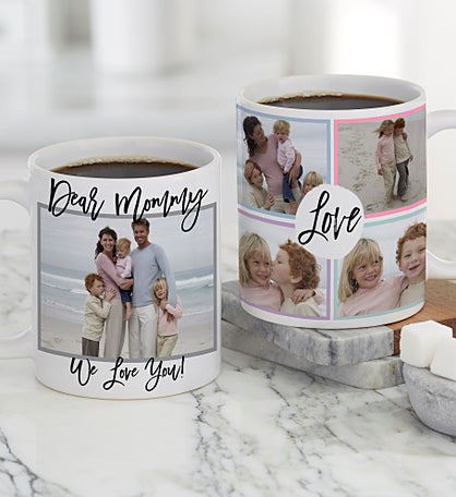 Love Photo Collage Personalized Coffee Mugs For Her
