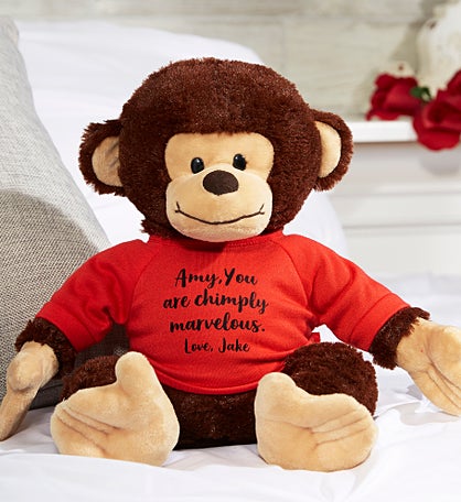 Write Your Own Personalized Plush Monkey