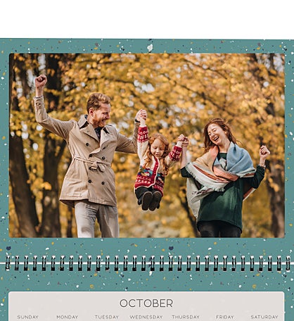 Terrazzo Personalized Photo Wall Calendar