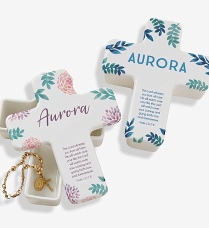 Protect Me Personalized Cross Box