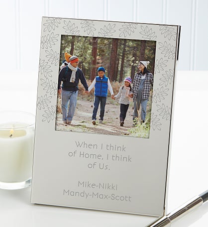 Write Your Own Message Personalized Silver Picture Frame
