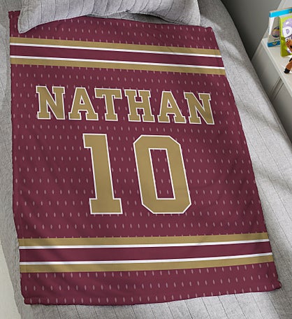 Sports Jersey Personalized Blanket