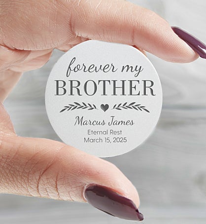 Forever My... Personalized Memorial Metal Pocket Token
