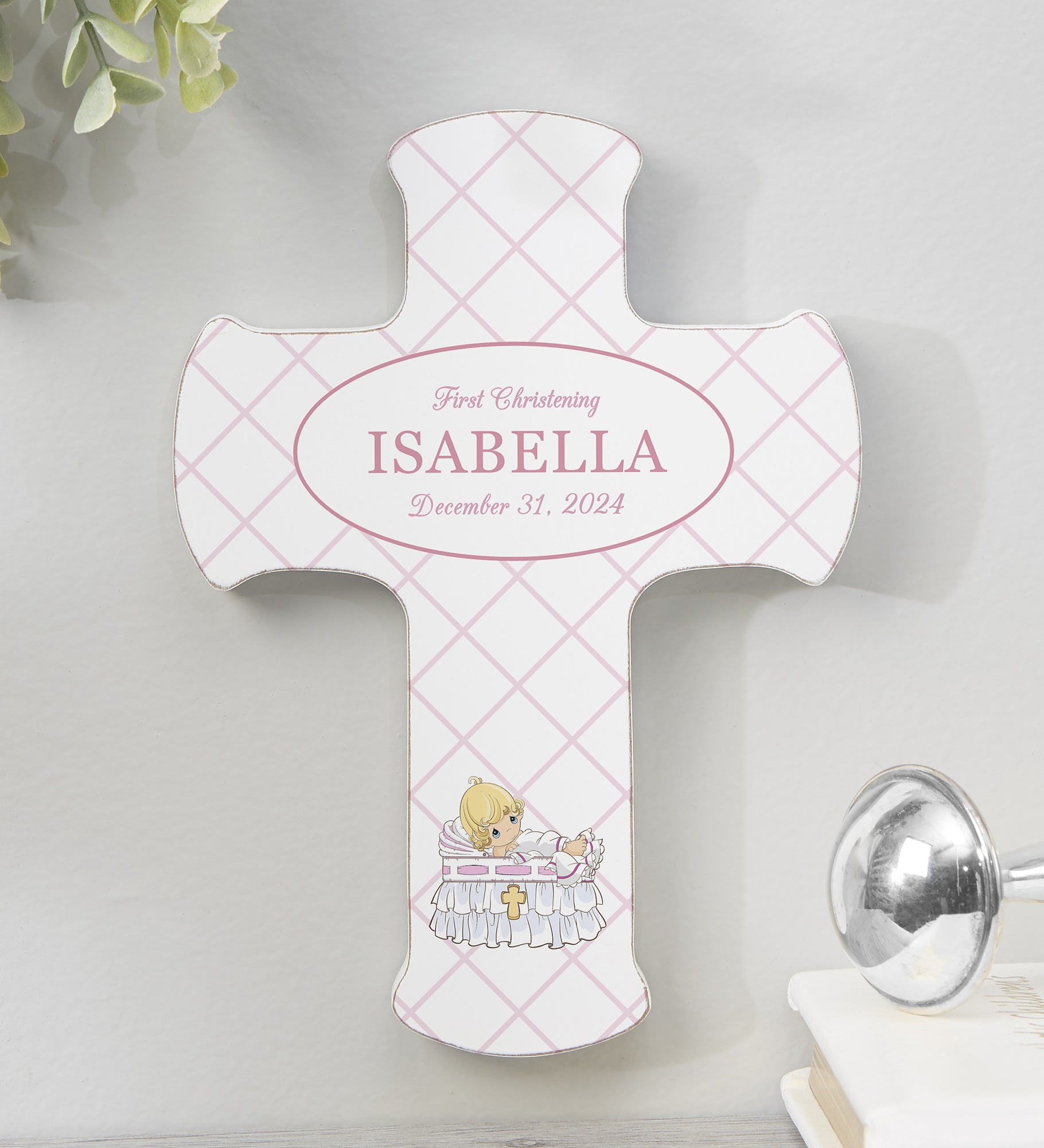 Precious Moments® Christening Her Personalized Cross