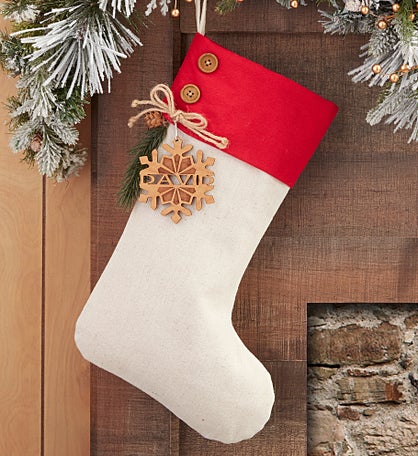 Snowflake Family Personalized Christmas Stocking