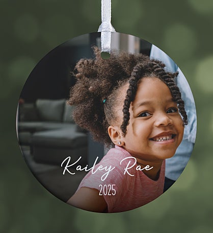 Through the Years Personalized Photo Ornament