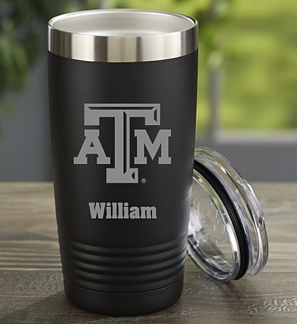 NCAA Texas A&M Aggies Personalized Stainless Steel Tumbler