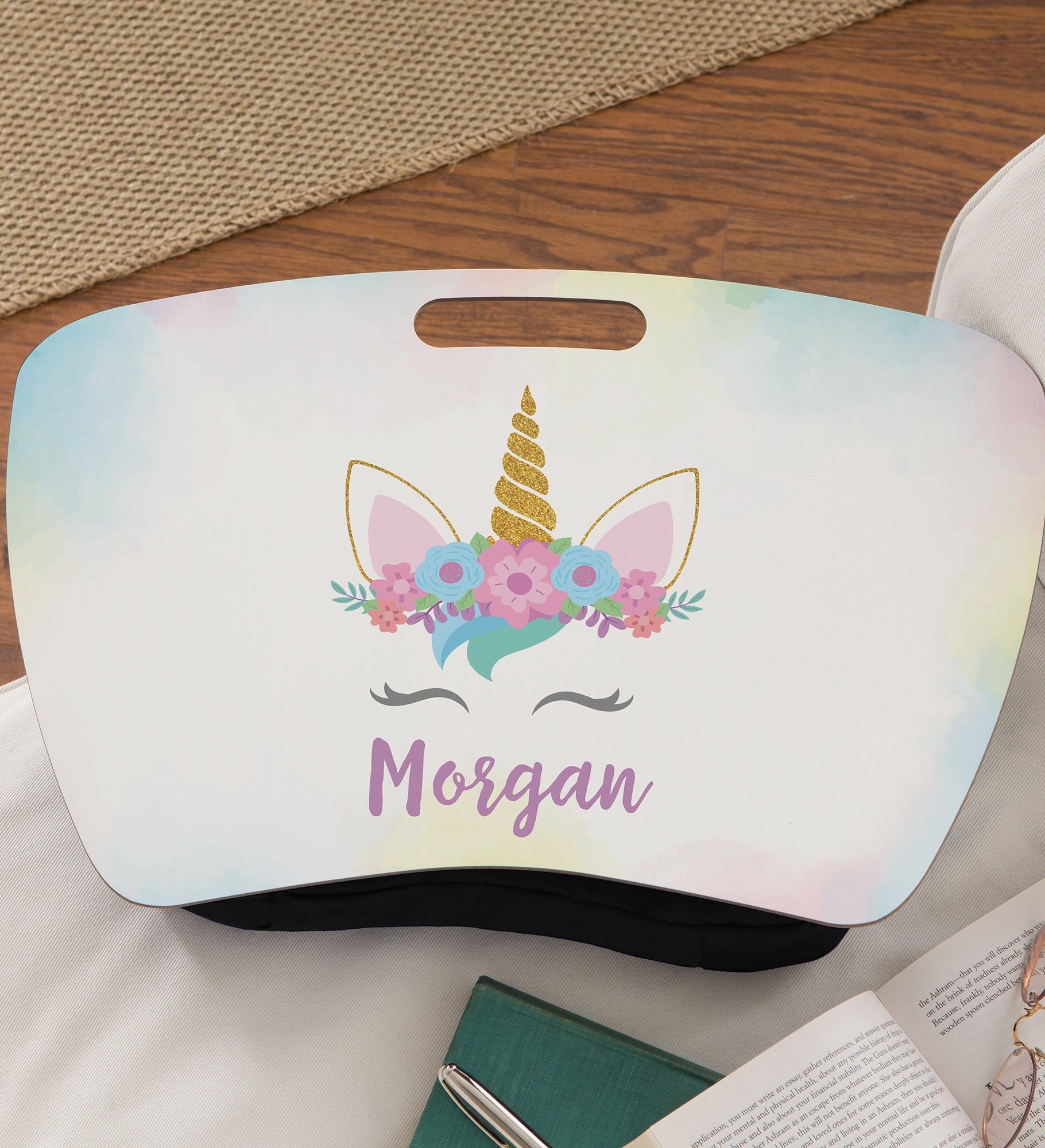 Unicorn Personalized Lap Desk