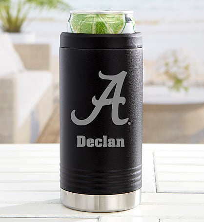 NCAA Alabama Crimson Tide Personalized Insulated Skinny Can Holder