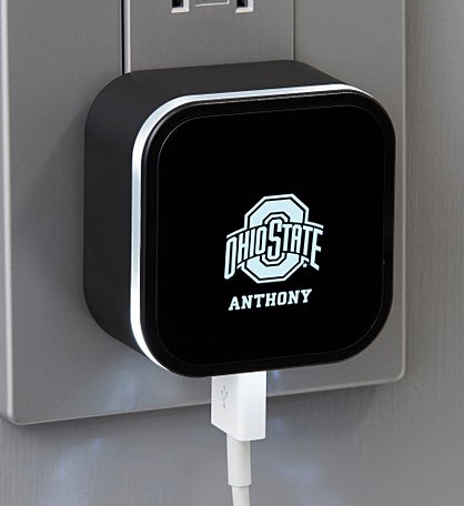 NCAA Ohio State Buckeyes Personalized LED Triple Port USB