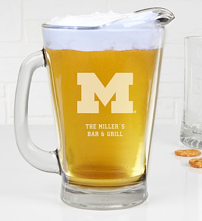 NCAA Michigan Wolverines Personalized Drink Pitcher