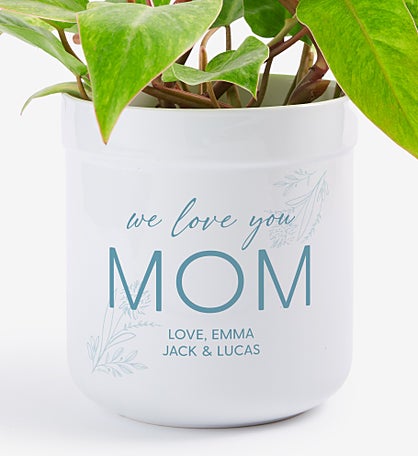 Her Memories Photo Collage Personalized Outdoor Flower Pot