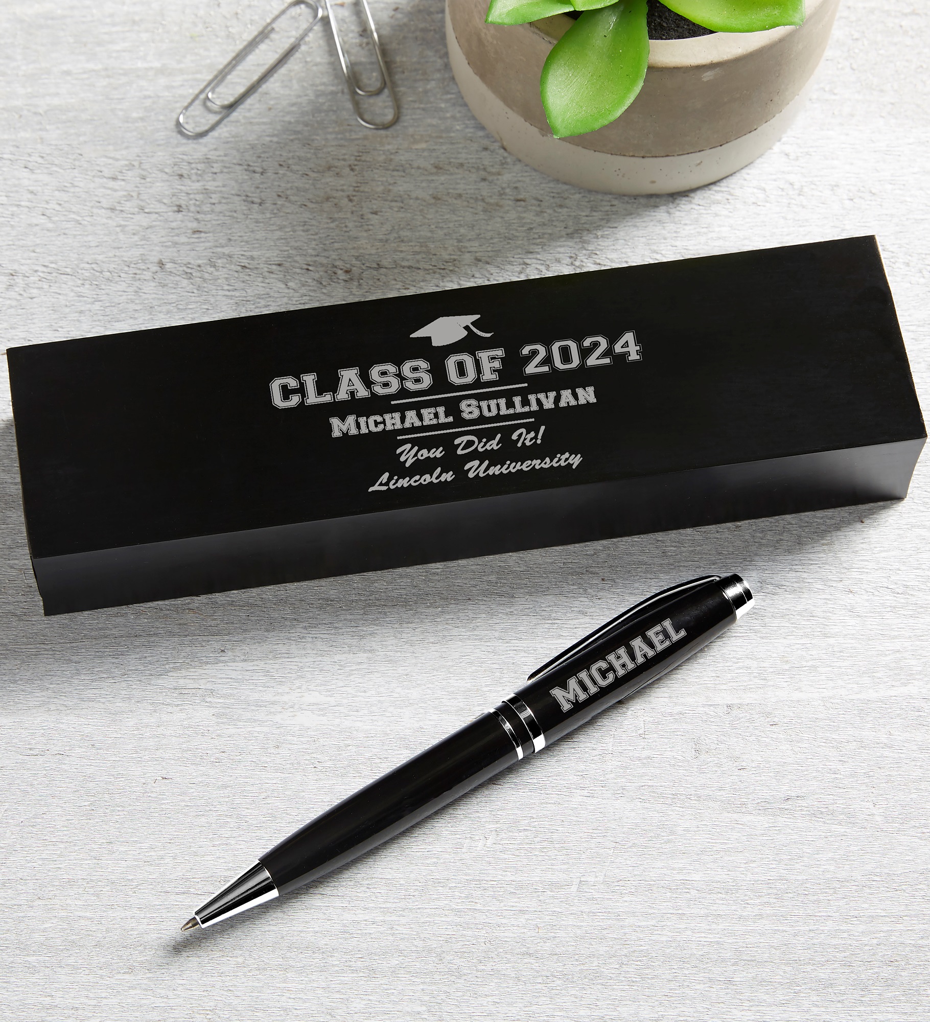 The Graduate Personalized Aluminum Pen Set