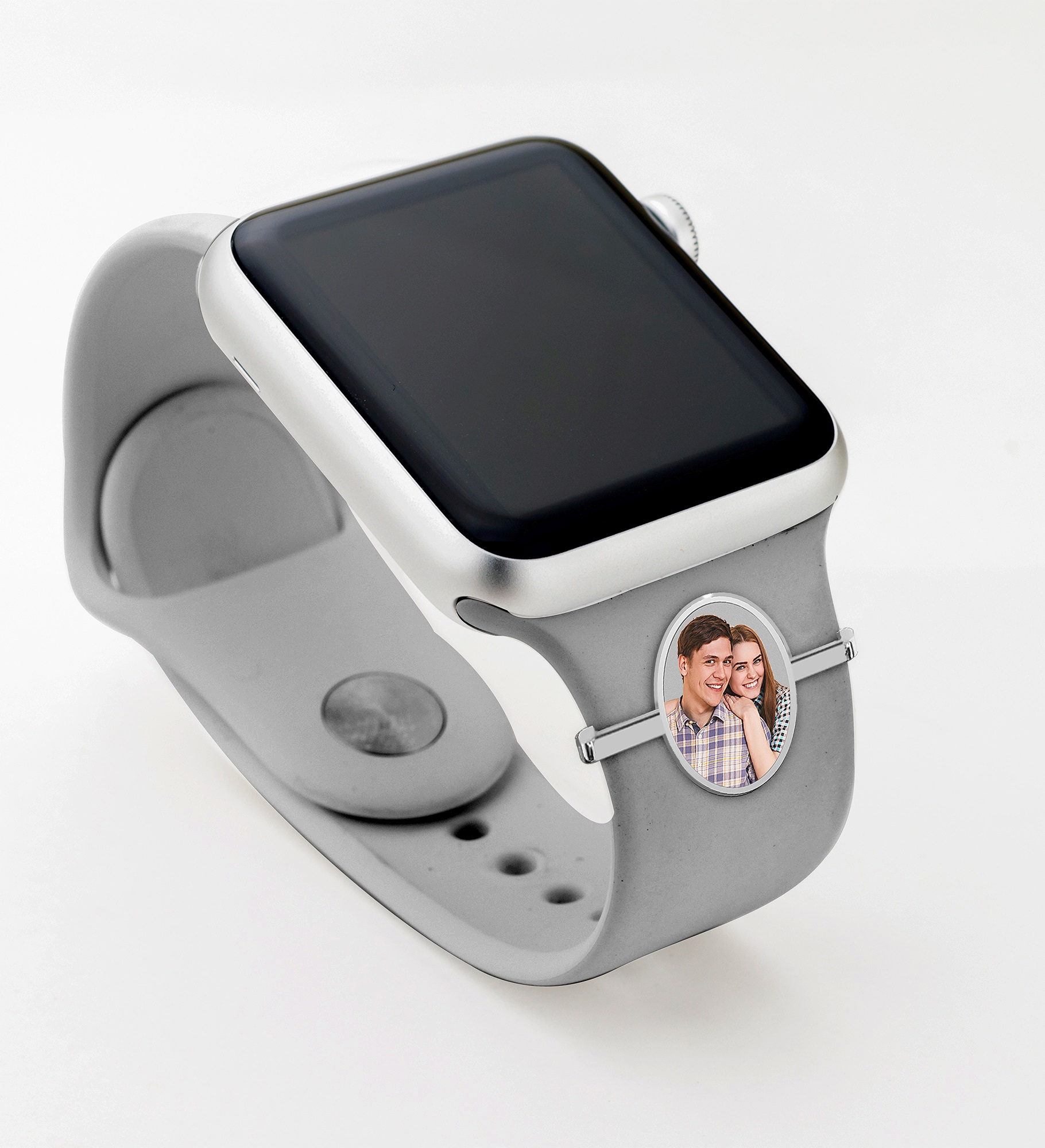 Personalized Smart Watch Photo Oval Charm