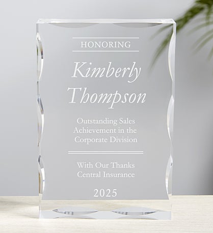 Performing with Excellence Personalized Keepsake Block