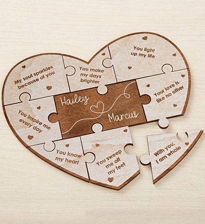 Reasons I Love You Personalized Wood Puzzle