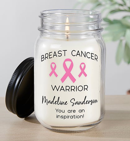 Choose Your Awareness Ribbon Personalized Farmhouse Candle Jar