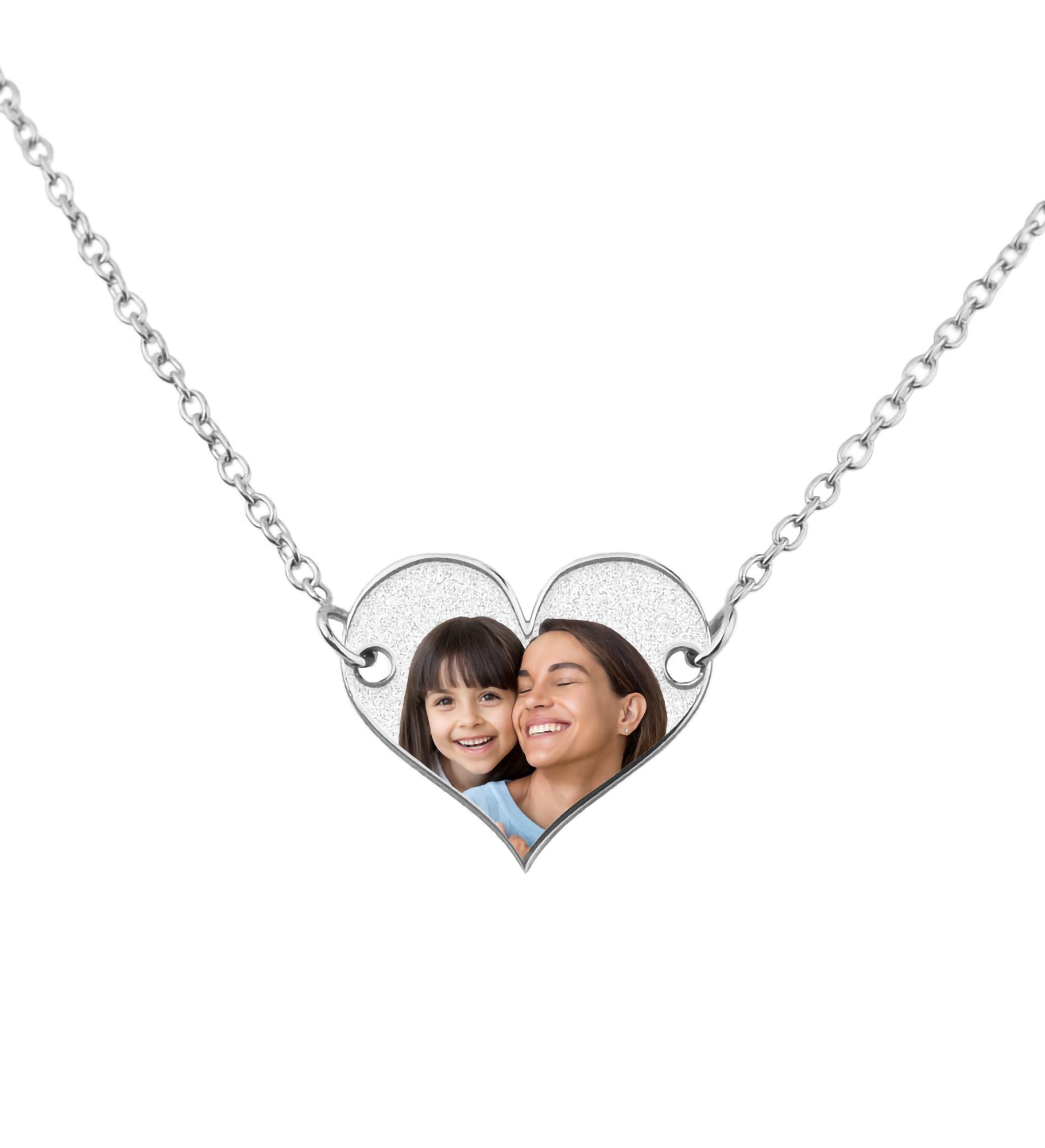 Personalized Heart Shaped Photo Necklace