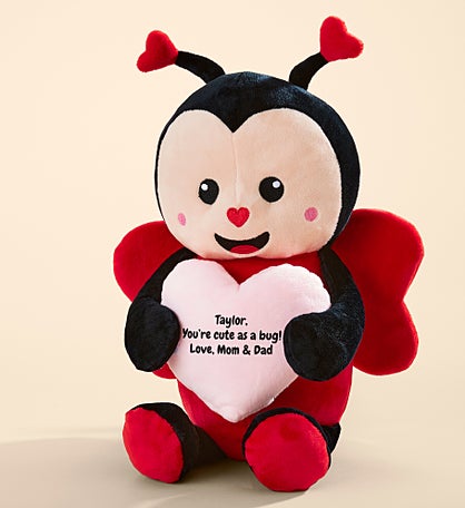 My Valentine Personalized Love Bug with Pink Heart