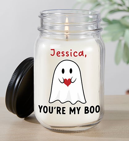 You're My Boo Personalized Farmhouse Candle Jar