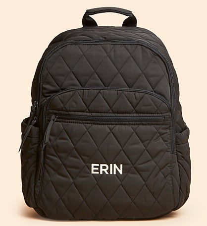 Vera Bradley Embroidered Bancroft Backpack-Moonless Night