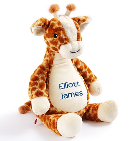 Plush Pal Embroidered Fluffy Giraffe