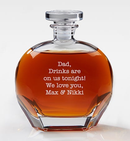Engraved Luigi Bormioli® Whiskey Decanter For Him