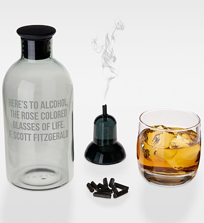 Etched Message Smoked Cocktail Set by Viski® for Him